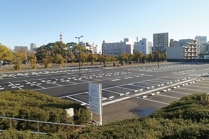 駐車場舗装工事 文化センター(茨城県水戸市)